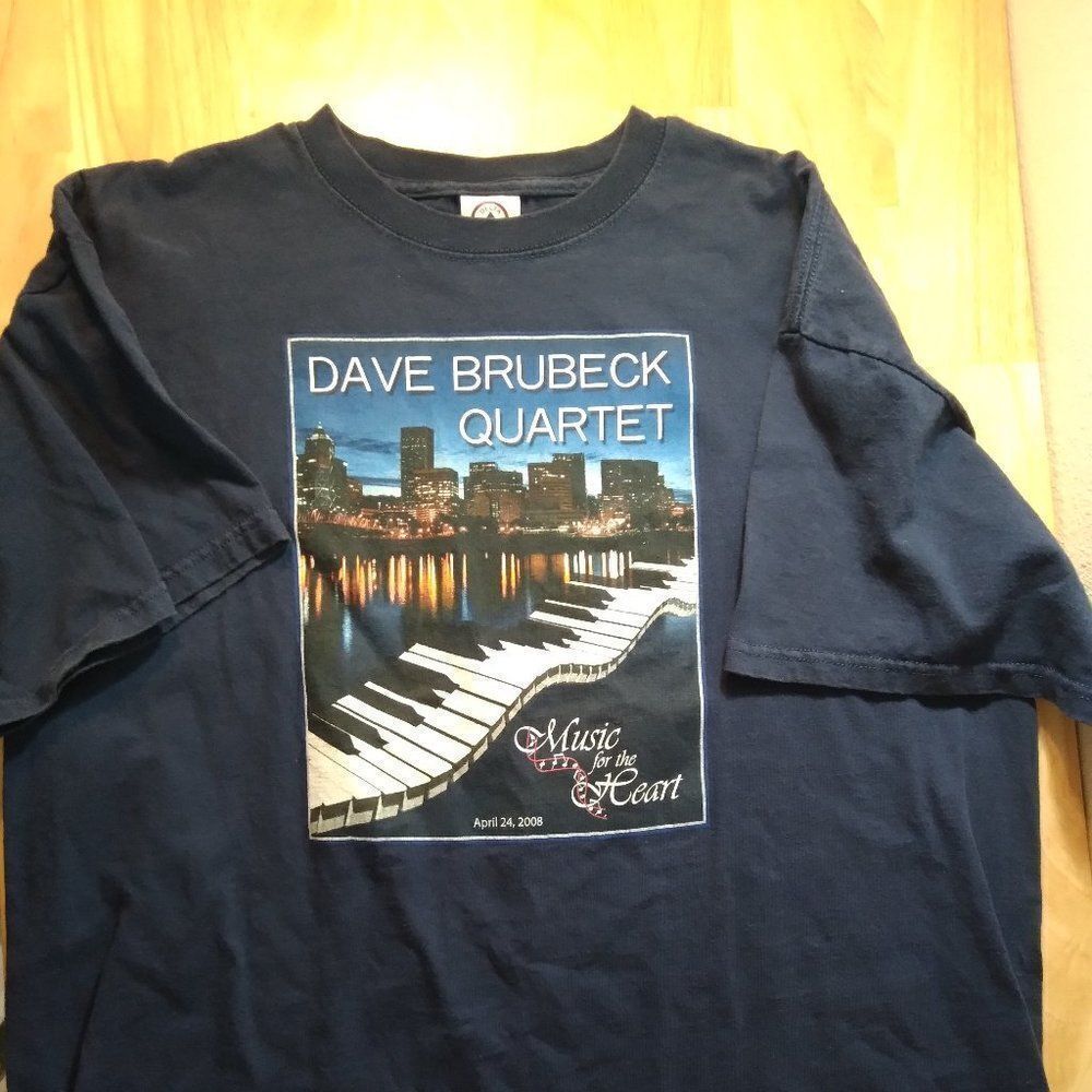 Dave Brubeck Quartet Music For The Heart 2008 Concert T-Shirt